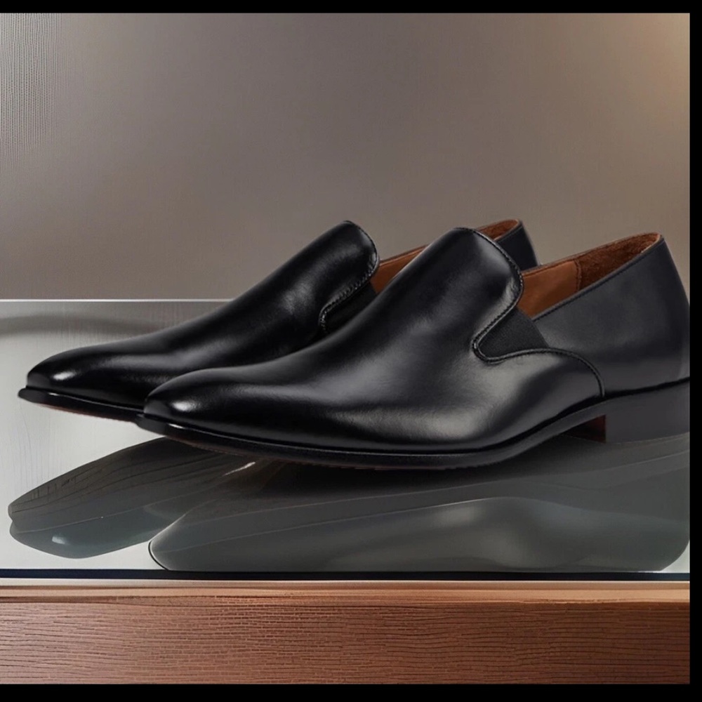 Massimo Matteo Slip-on Loafers Classic Loafer Leather & Padded Leather Insole 9M